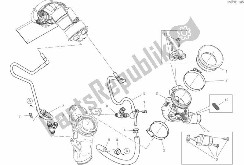 Toutes les pièces pour le Corps De Papillon du Ducati Scrambler Flat Track Thailand 803 2020
